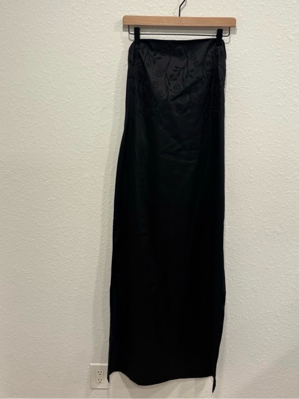 Rampage Black Evening Satin Dress NWT Vampy
